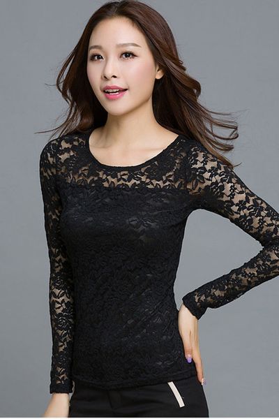 Áo ren hoa hồng nhung nổi - asm3088