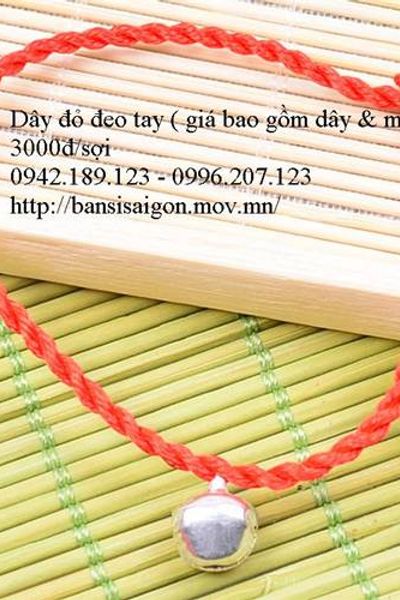 Vòng tay 12 con giáp dây đỏ may mắn