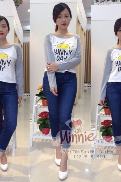Áo thun 4 chiều 25k td măt trời sml