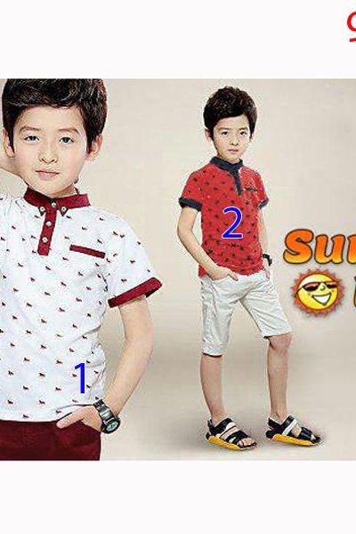 A19864 - 20/12 bộ bé trai cổ trụ áo thun quần kaki size đạiri 6size 9-14