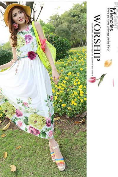 Đầm maxi hoa xinh xắn-