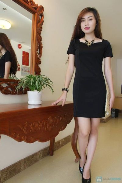 Đầm body cổ vuông đơn giản nhiều màu n125