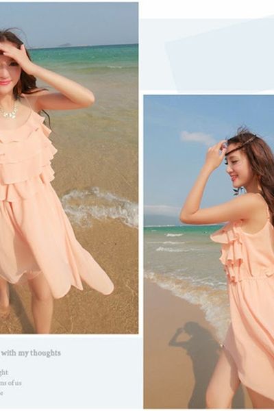 Đầm maxi mullet xếp tầng mã 1199
