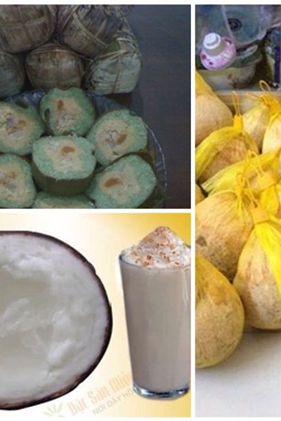 Dừa sáp đặc sản trà vinh