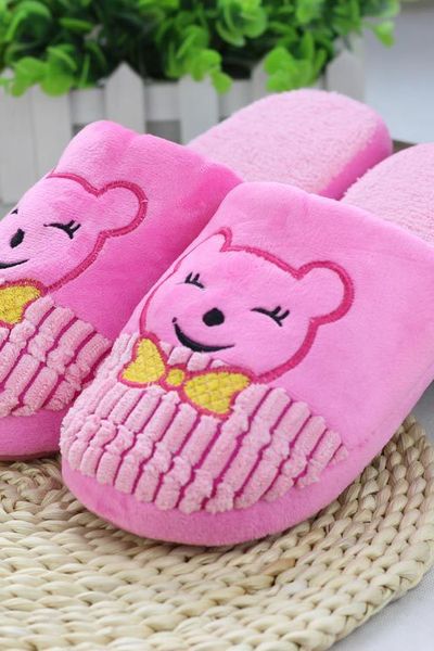 Msd 157 - dép bông lông nhung gấu pooh đi trong nhà