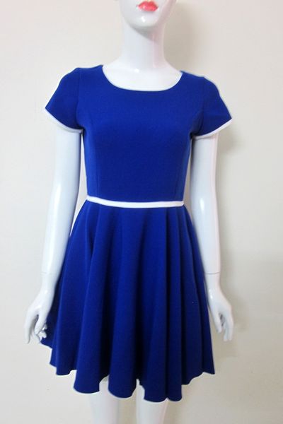 Đầm xòe nút lưng tay con femi mh ld92-l165