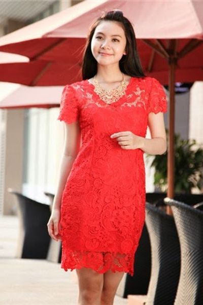 Đầm ren body - 0174
