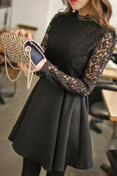 Đầm ren cổ trụ hoài linh ms1126