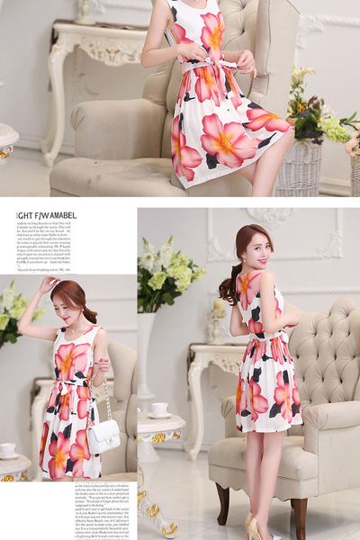 Đầm xòe in hoa cực xinh dv2467