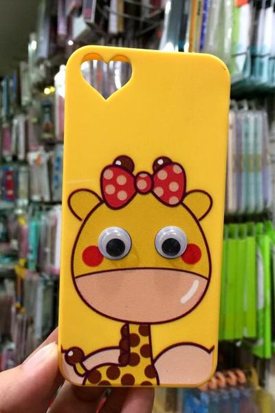Ốp dẻo màu mắt nhấp nháy iphone 5s/6s/plus