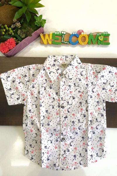 105 sơ mi đại bé trai không phối ri 6 size 7-12