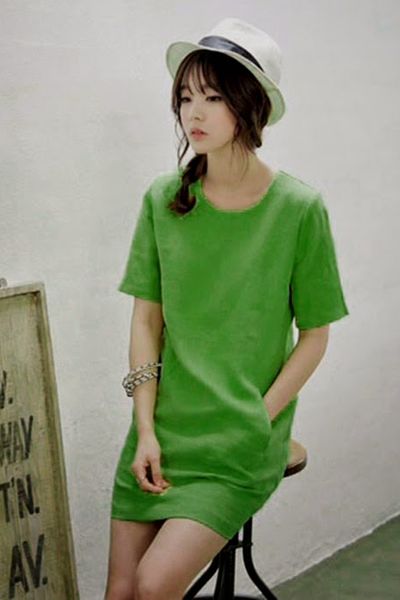 Đầm suông linen greena - 0786
