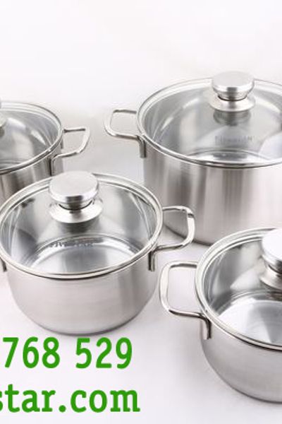Bộ nồi inox fivestar 4 maylay new