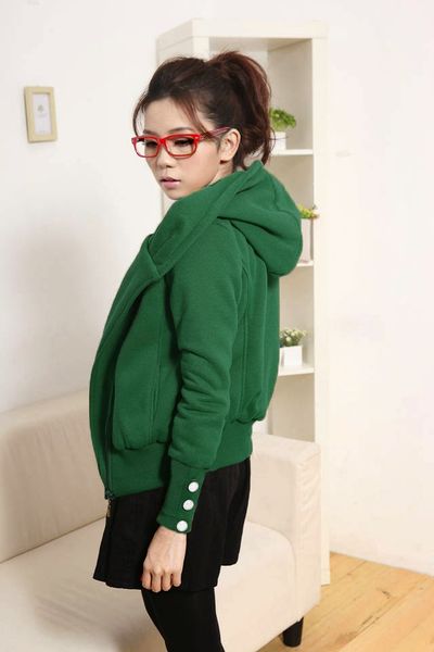 Áo khoác hàn quốc tay đính nút ak0008