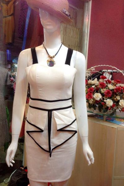 Đầm body hai dây xếp bèo dễ thương le3-200