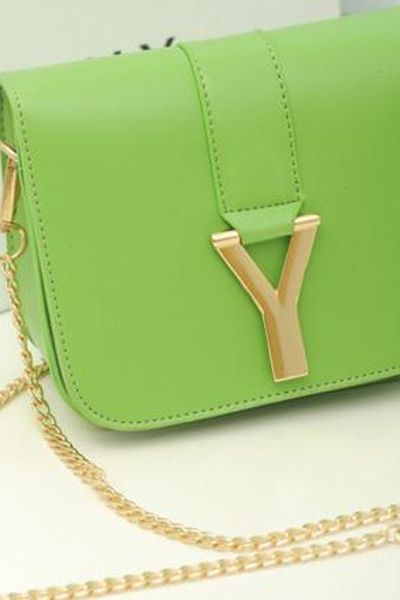 Túi xách da chữ y dây xích