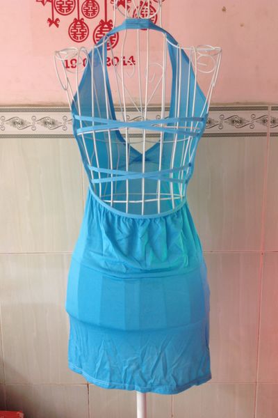 Mstt 017 -đầm thun ôm body dây lưng