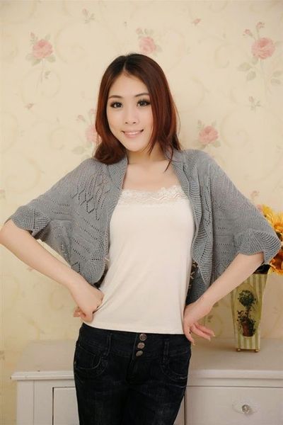 Áo choàng len dệt kim thu đông - ak0141