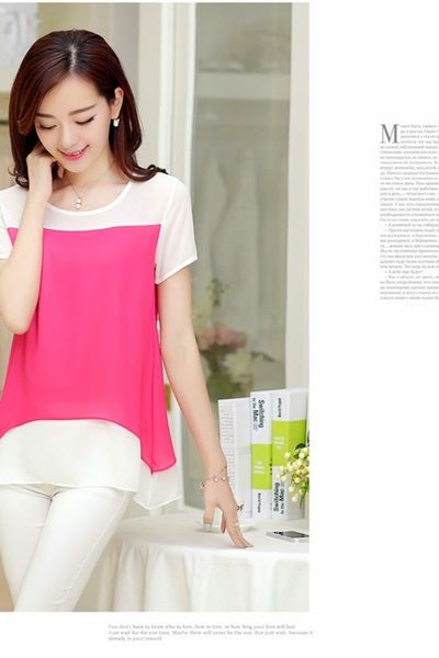 Áo voan 2 lớp phối màu demi - 0591