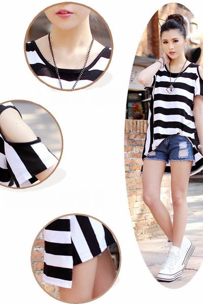Áo thun sọc couple - mc085 ms1241 giá 1 cái
