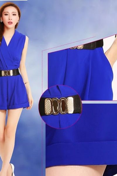 Jumpsuit cổ chữ v - 0815