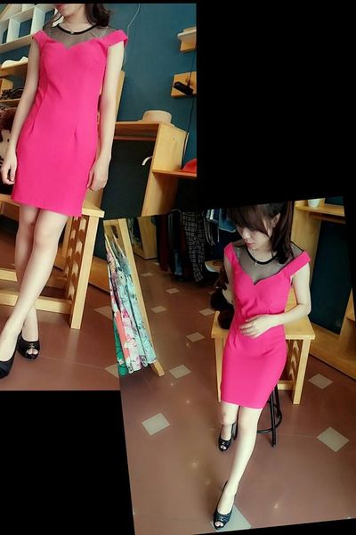 Váy body ren ngực