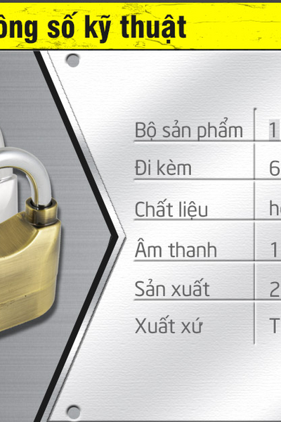 Khóa báo động chống trộm kinbar thông minh còng ngắn giá sỉ giá tốt