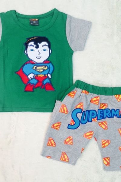 A17820 - bộ bé trai thêu đắp supermanri 8size 1-8