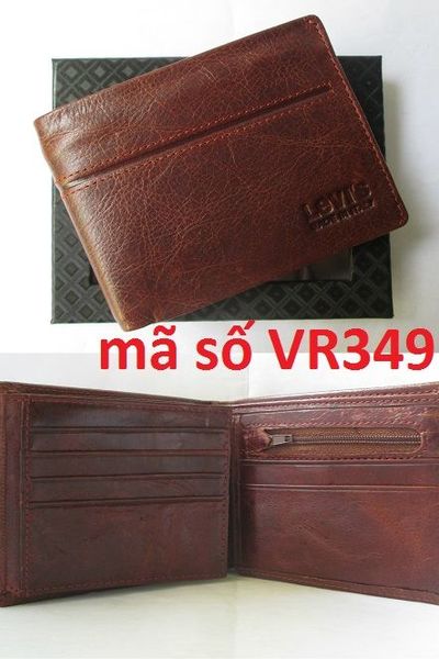 Ví da bò size trung