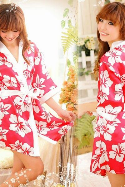 Áo đầm ngủ hoa anh đào - mc085 ms1307