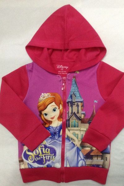 Q556 áo khoác bé gái sofia 1-8t thun thường ko phải thun da cá không phải nỉ nên khoác nhẹ được mặc ở sài gòn được