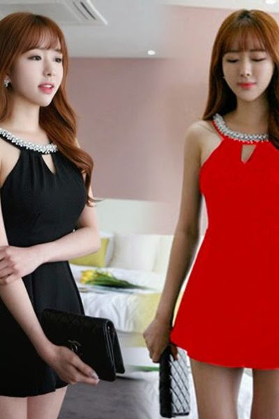 Jumpsuit cổ ngọc trai áo liền quần ms1189