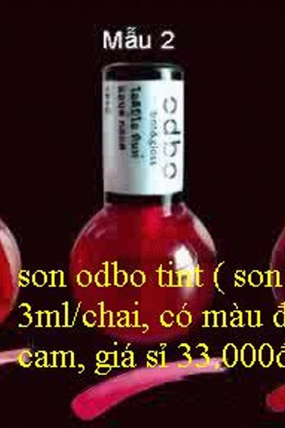 Son odbo tint son xí muội 3ml/chai có màu đỏ hồng cam giá sỉ 33000đ/3chai