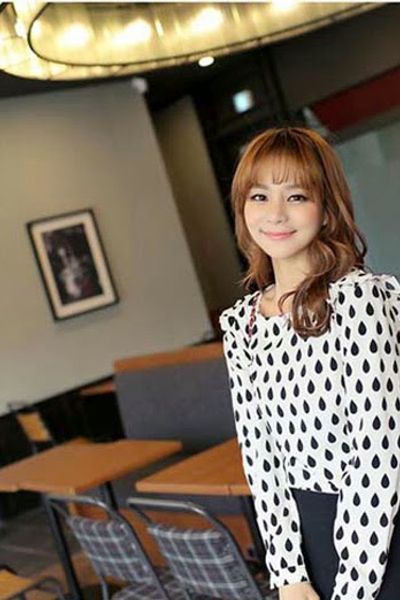 Áo somi họa tiết sương mai - mc105 ms1221