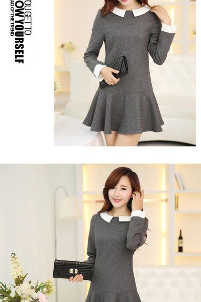 Đầm đuôi cá cổ lá sen - mc129 ms1153