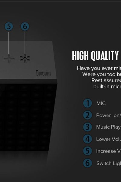 Loa nghe nhạc không dây divoom aurabox ng động thần kì và sành điệu