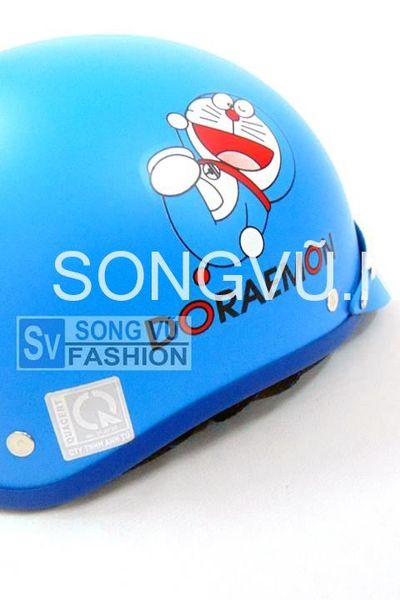 Nón bảo hiểm doraemon không kính mới