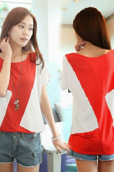 Áo thun phối màu - mc079 ms1309