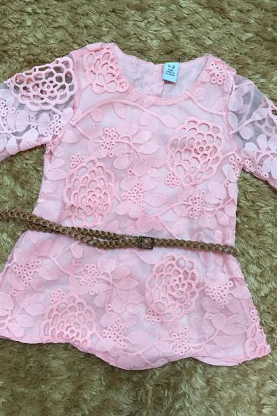 A17277 - đầm ren 2 lớp kèm dây nịt zarari 7size 1-7