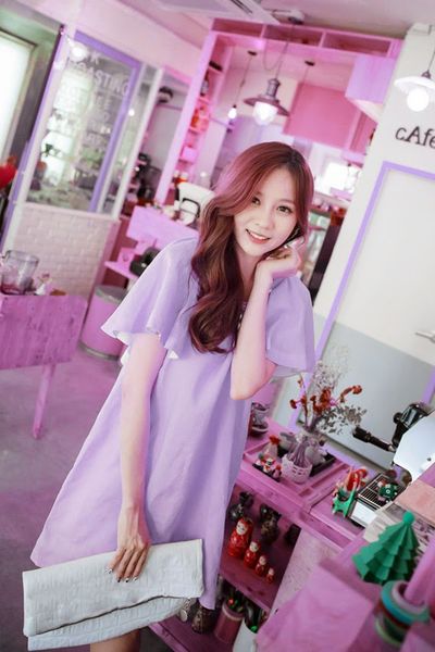 Đầm oversize thắt nơ - 0733