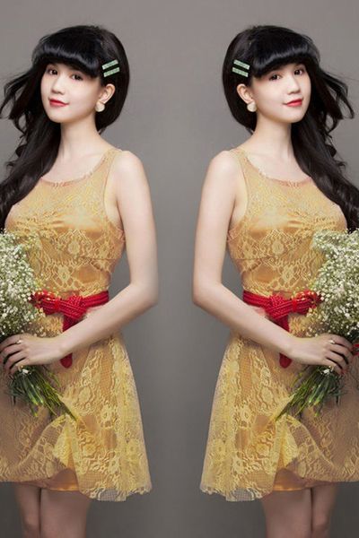 Đầm ren xòe - 1441