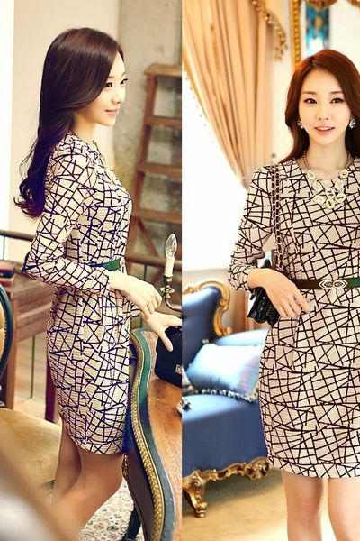 Đầm body lập thể mùa xuân - 1089