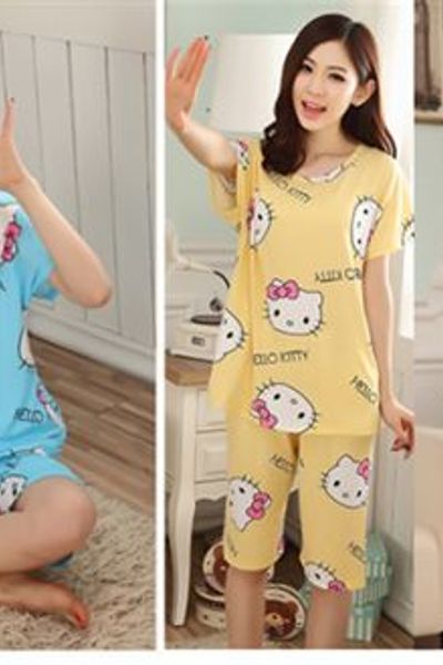Đồ bộ mặc nhà hello kitty- mã sản phẩm 10472