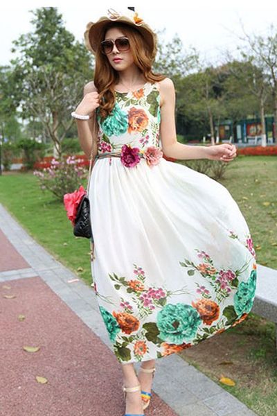 Chuyển sỉ đầm maxi hoa