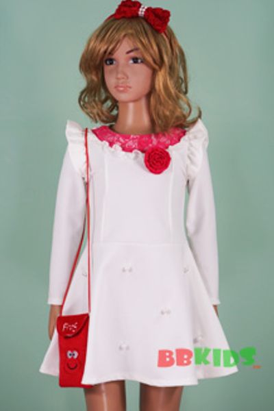 Đầm thun công chúa tay dài mừng giáng sinh và năm mới dam-484c