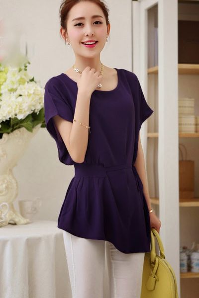 Áo phom dài eo cách điệu - 0597
