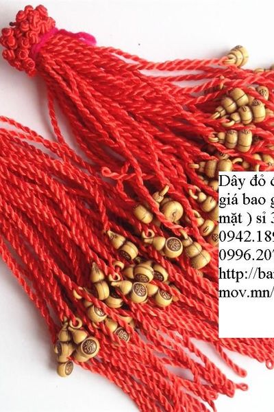 Dây đeo tay màu đỏ may mắn - có 100 kiểu khác nhau giá bao gồm dây mặt dây