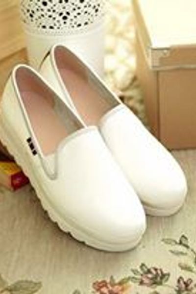 Slip on trơn đế cao