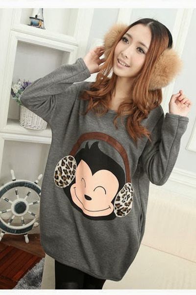 Áo đầm phom rộng monkey - 0885
