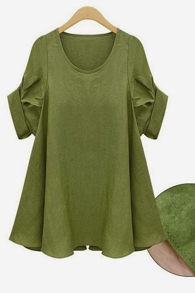 Áo oversize tay lật - 0818